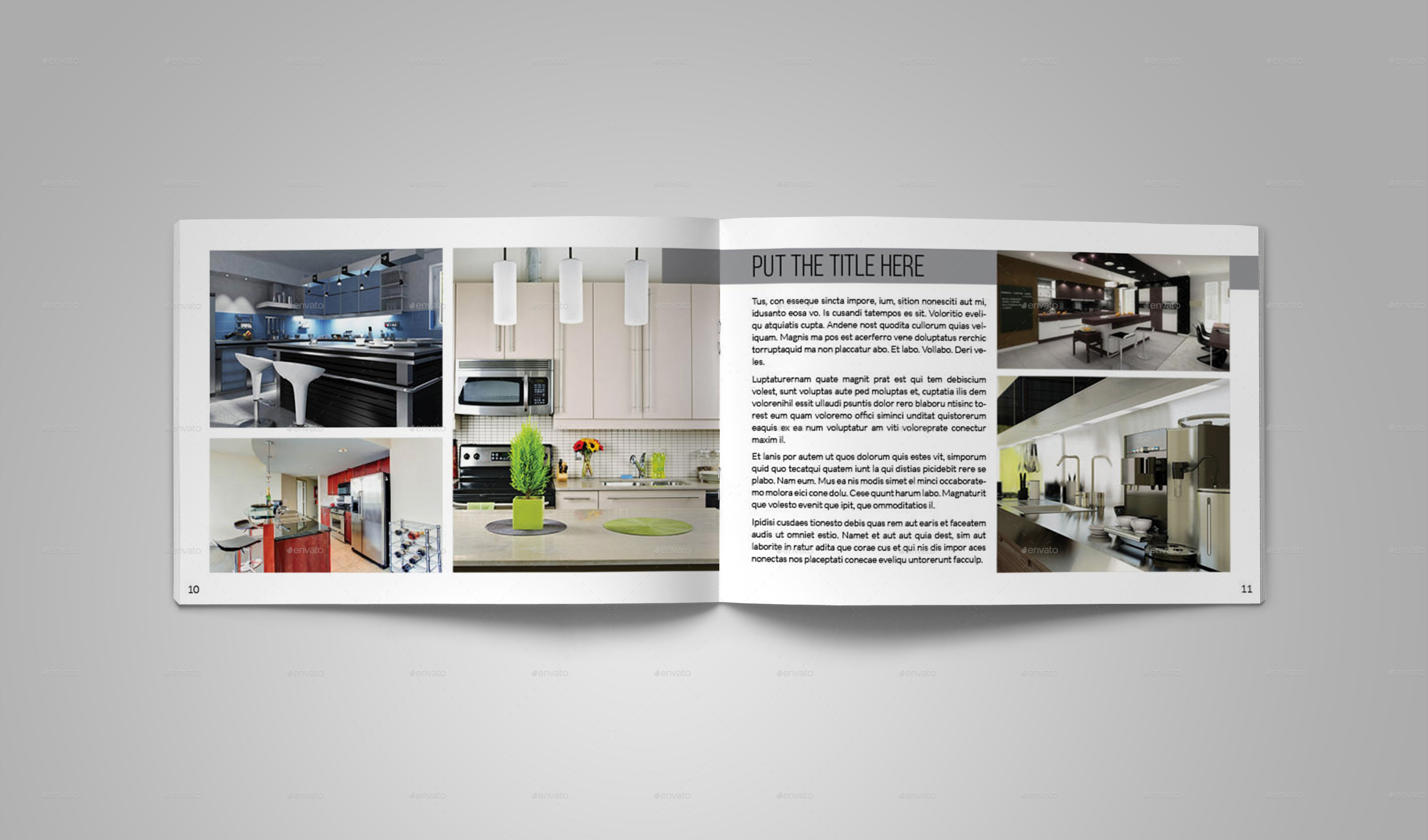 Interior Design Catalog Template by bookrak GraphicRiver